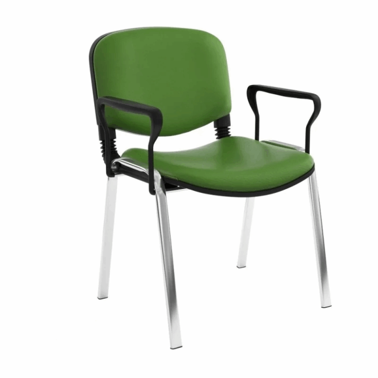 Chaise Attente ISO Poly 1 Place Avec Accoudoirs – Vert Tunisie