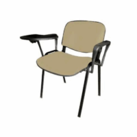 Chaise Attente ISO Poly 1 Place Avec Accoudoirs – Rouge Tunisie