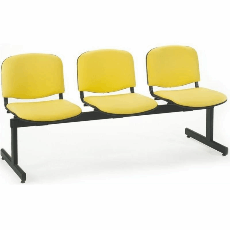 Banquette Iso 3 Places Base Noir – Jaune Tunisie