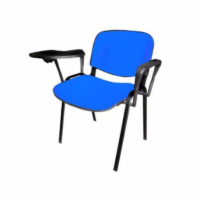 Chaise Iso Attente+ Accoudoirs + Tablette – Blanc Tunisie