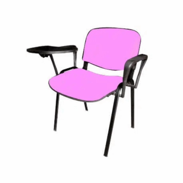 Chaise Iso Attente+ Accoudoirs + Tablette – Rose Tunisie