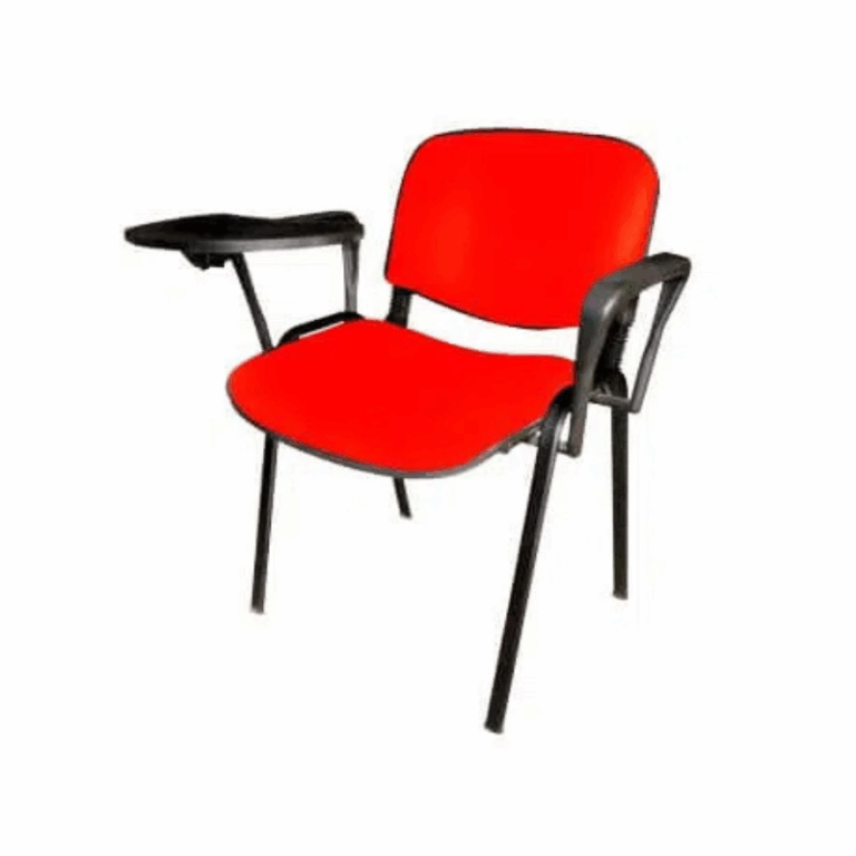 Chaise Iso Attente + Accoudoirs + Tablette – Rouge Tunisie