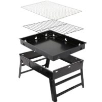 Barbecue Portable Pliable à Charbon Noir Tunisie