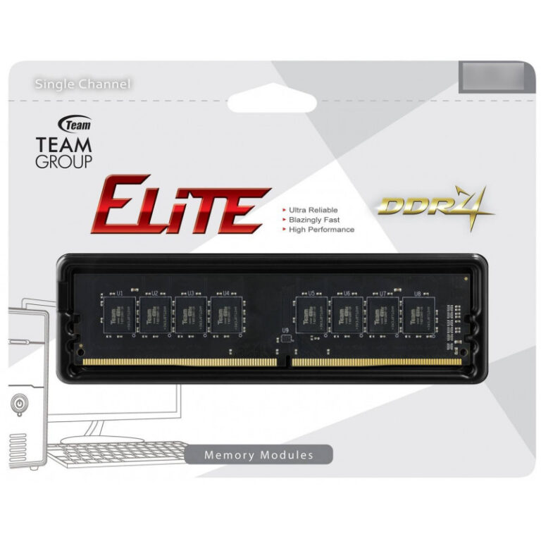 Barrette Mémoire Team Group Elite 8 Go DDR4 3200 Mhz Tunisie