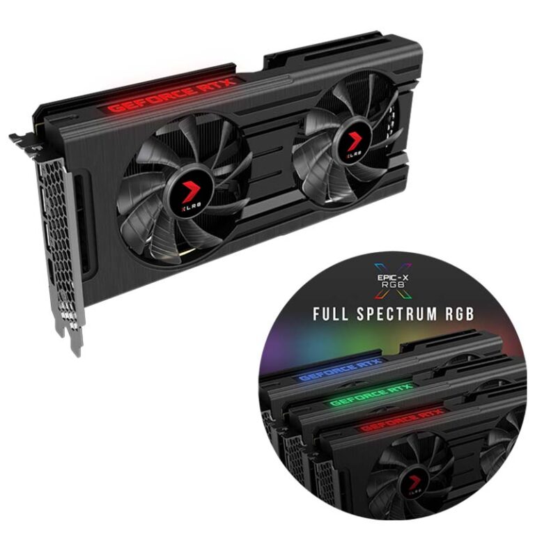 Carte Graphique PNY GeForce RTX 3050 X2 XLR8 Gaming REVEL EPIC-X RGB  – VCG30508DFXPPB1 Tunisie