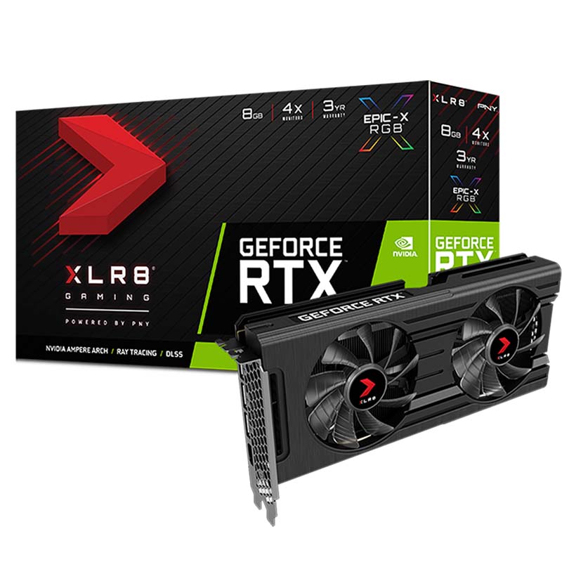 Carte Graphique PNY GeForce RTX 3050 X2 XLR8 Gaming REVEL EPIC-X RGB  – VCG30508DFXPPB1 Tunisie
