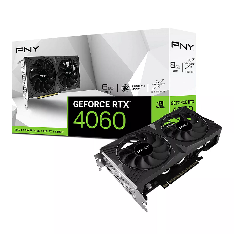 Carte Graphique PNY GeForce RTX 4060 8 Go Verto Dual Fan – VCG40608DFXPB1 Tunisie