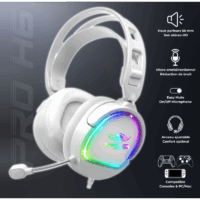 Casque Micro Gaming Spirit Of Gamer PRO-H6 RGB Blanc – MIC-PH6WT Tunisie