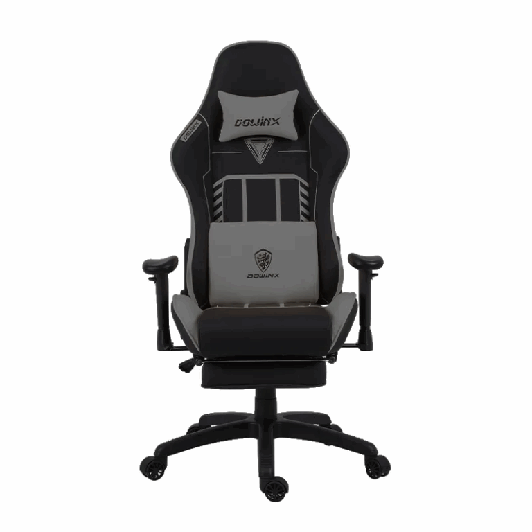 Chaise Gaming Dowinx LS-6670 Avec Fonction Massage Et Repose Pied- LS6670-GRIS Tunisie