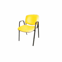 Chaise Iso Attente Poly Avec Accoudoirs – Gris Tunisie