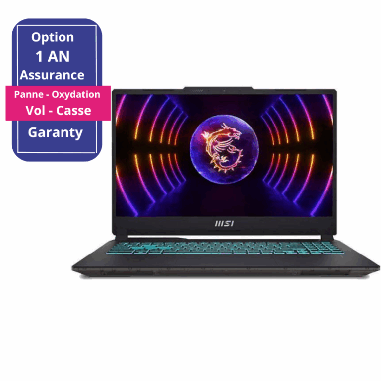 Pc Portable MSI Gaming Cyborg 15 A13VE I5 13Gén 8Go 512Go SSD RTX 4050 6G – 9S7-15K111-1494 Tunisie
