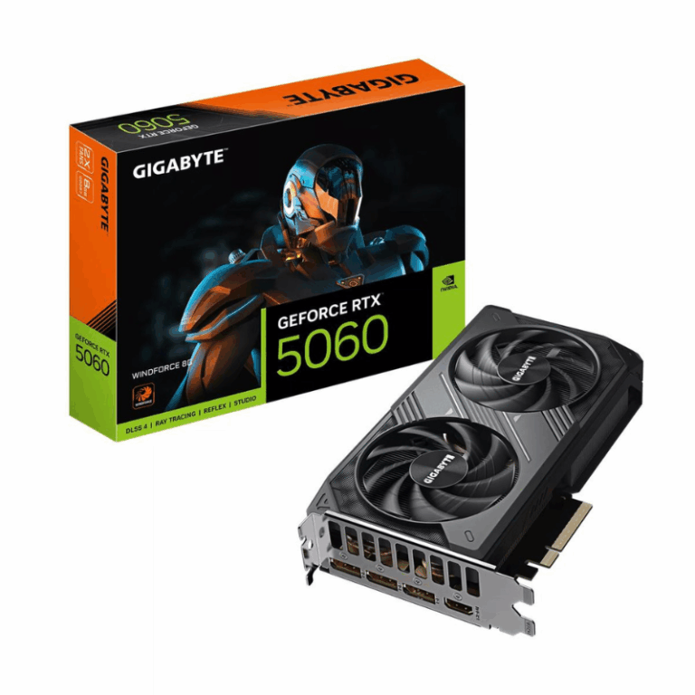 Carte graphique Gigabyte Geforce Rtx 5060 Windforce Oc 8g – GV-N5060WF2-8GD Tunisie