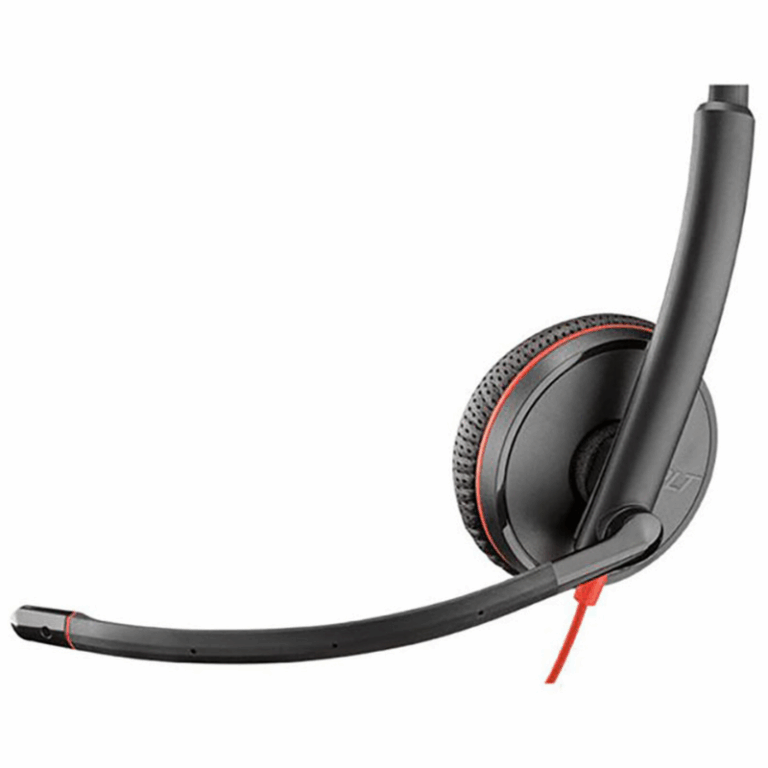 Micro Casque HP Poly Blackwire 3225 – Noir – 8X229AA Tunisie