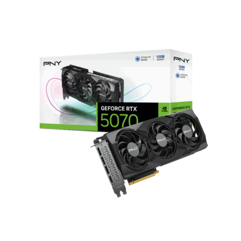 Carte Graphique PNY GeForce RTX 5070 12Go OC Triple Fan – VCG507012TFXPB1-O Tunisie
