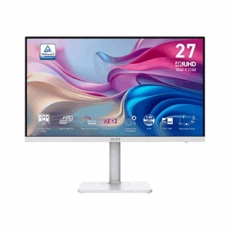 Ecran MSI MD272UPHW 27″ IPS 4K 60 HZ  – Blanc- 9S6-3PB19H-279 Tunisie