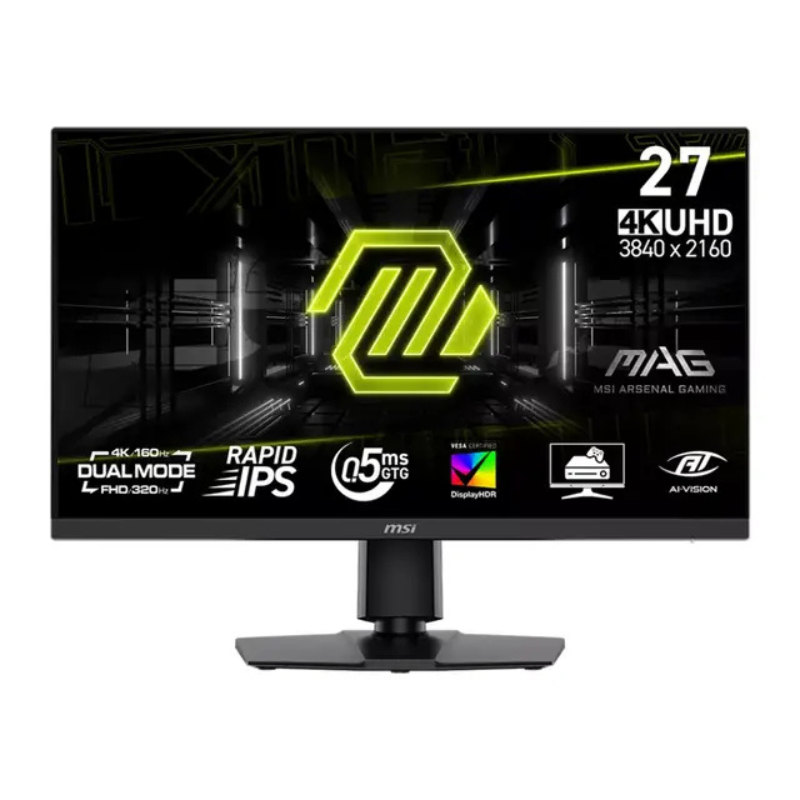 Ecran Gaming MSI MAG 272URDF E16 27″ Dual Mode 4 K 160 Hz – Noir -9S6-3CE79T-001 Tunisie