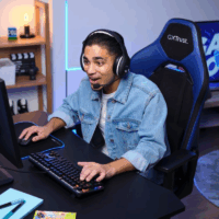 Chaise Gaming Trust Gxt 714B Ruya Avec Accoudoirs – Bleu & Noir – 25131 Tunisie