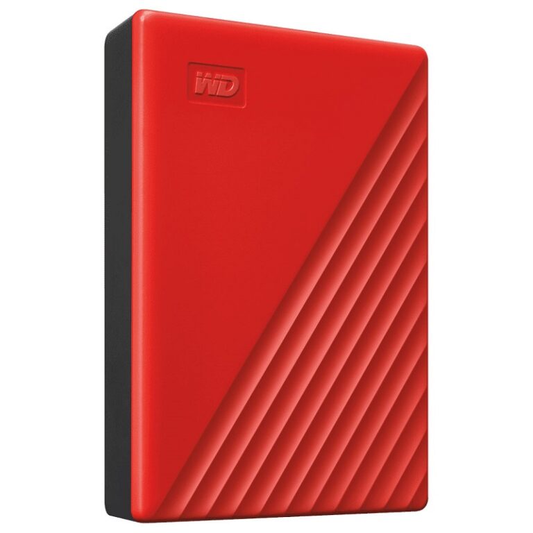 Disque Dur Externe WD My Passport 4 To 2,5″ USB 3.0 Rouge – WDBPKJ0040BRD-WESN Tunisie