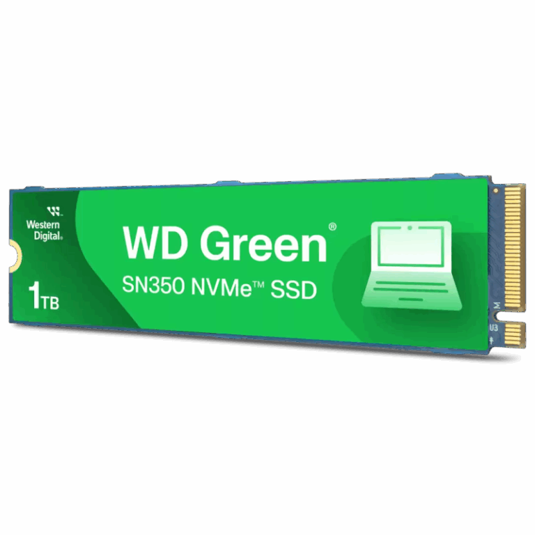 Disque Dur Interne WESTERN DIGITAL SN350 1To SSD TLC NVMe Vert – WDS100T3G0C Tunisie