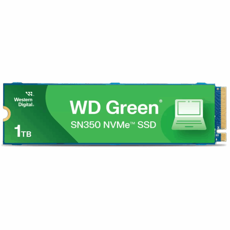 Disque Dur Interne WESTERN DIGITAL SN350 1To SSD TLC NVMe Vert – WDS100T3G0C Tunisie