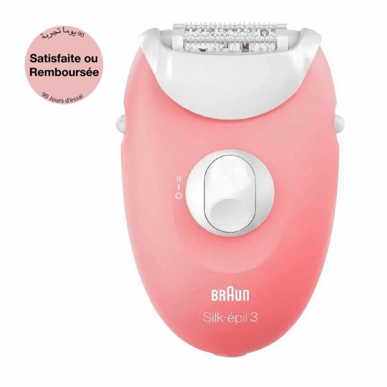 Épilateur Braun Jambes & Corps SE3-176 Blanc & Rose Tunisie