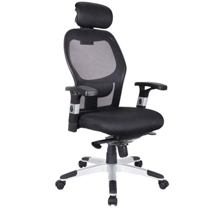 Fauteuil Leonardo Mec Synchron + Tetiere + Base Poly – GD-0000943 Tunisie