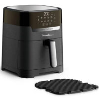 Friteuse Grill Sans Huile 2en1 Moulinex EZ505810 + 50 Pièces de Papier Cuisson Gratuit Noir Tunisie