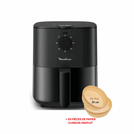 Friteuse Sans Huile Moulinex Easy Fry Essential EZ130810 3.5 L Noir + Papier Cuisson Tunisie