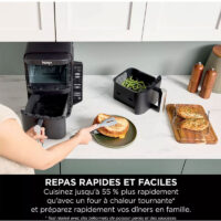 Friteuse Sans Huile Ninja Double Stack SL300EU 7.6 L Noir Tunisie