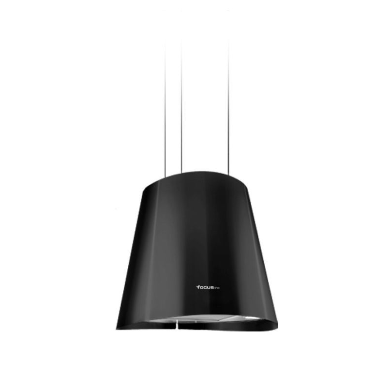 Hotte Centrale Lustre LAGO.B Focus 50 cm Noir Tunisie