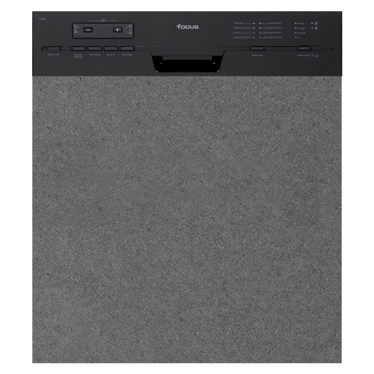 Lave-Vaisselle Semi-Encastrable Focus F.502B 12 Couverts Noir Tunisie