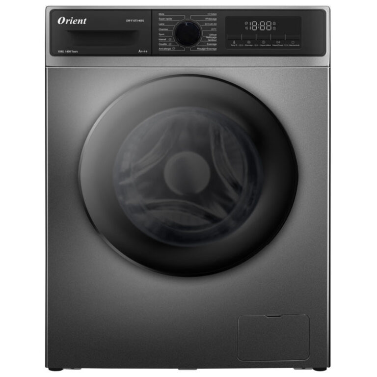 Machine à Laver Frontale Orient 10 kg OW-F10T1400S Inverter Gris Tunisie