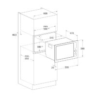 Micro-Onde Encastrable Focus F.25X Inox Tunisie