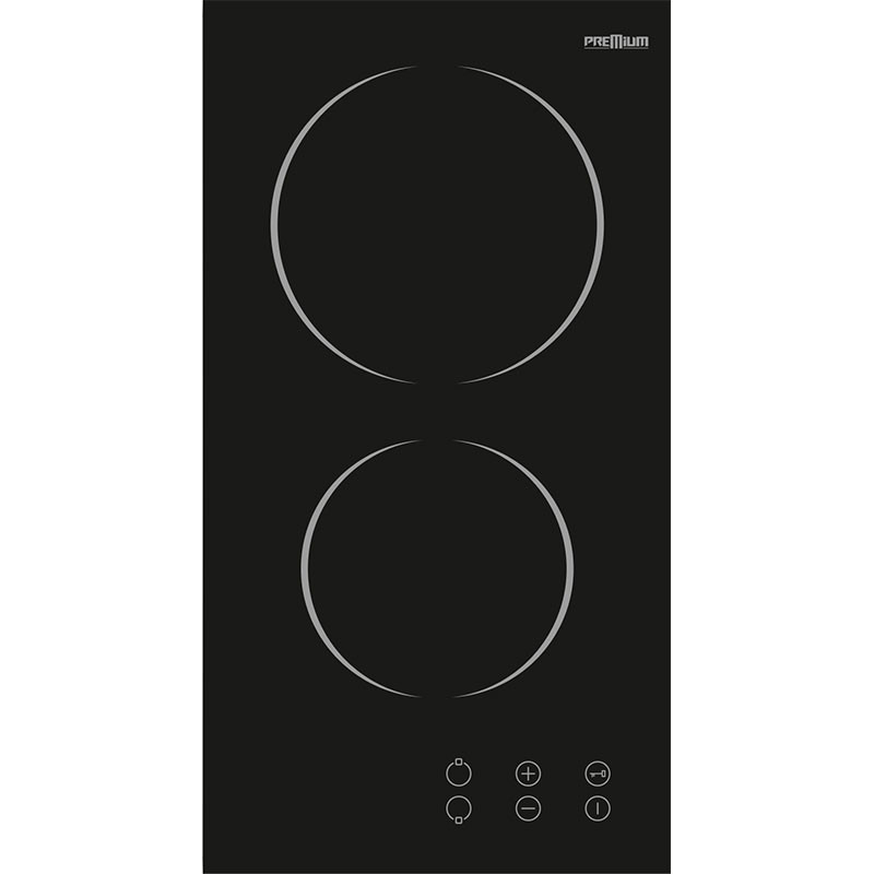 Plaque De Cuisson Vitrocéramique Premium 2 Feux 30 cm PVC32.B01 Noir Tunisie