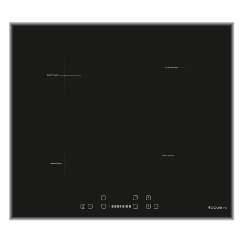 Plaque de Cuisson Focus 4 Feux 60 cm TORNADO Noir Tunisie