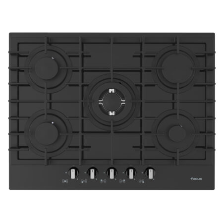 Plaque de Cuisson Focus F.406B 5 Feux 70 cm Noir Tunisie