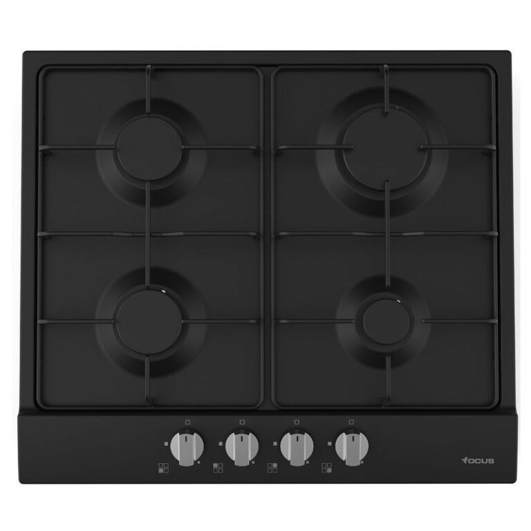 Plaque de Cuisson Focus F.401B 4 Feux 60 cm Noir Tunisie