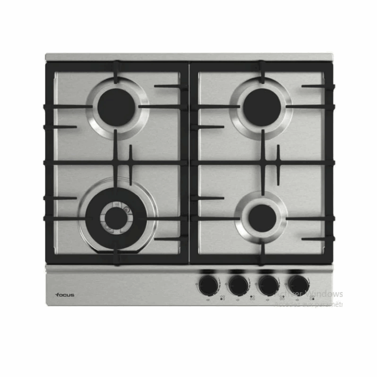 Plaque de Cuisson Focus Thermocouple F.8004X 4 Feux Fonte 60 cm Inox Tunisie