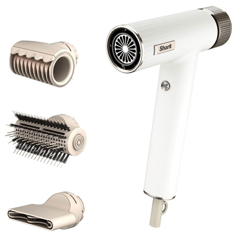 Sèche-Cheveux Shark SpeedStyle + Embout RapidGloss HD333EU Blanc Tunisie