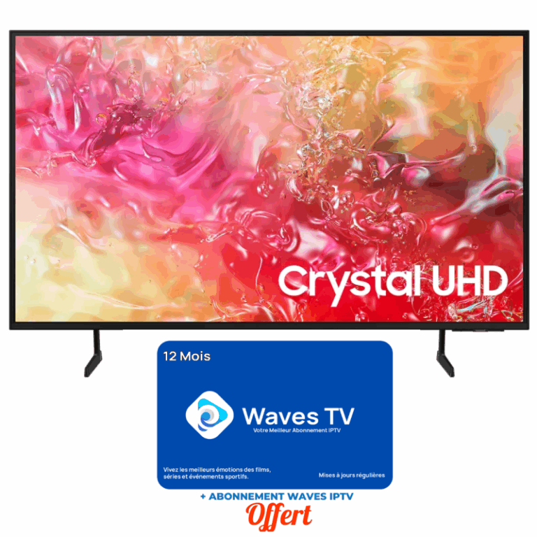 Téléviseur Samsung 50DU7000 Smart Crystal Ultra HD 4K + Récepteur Intégré Noir Tunisie