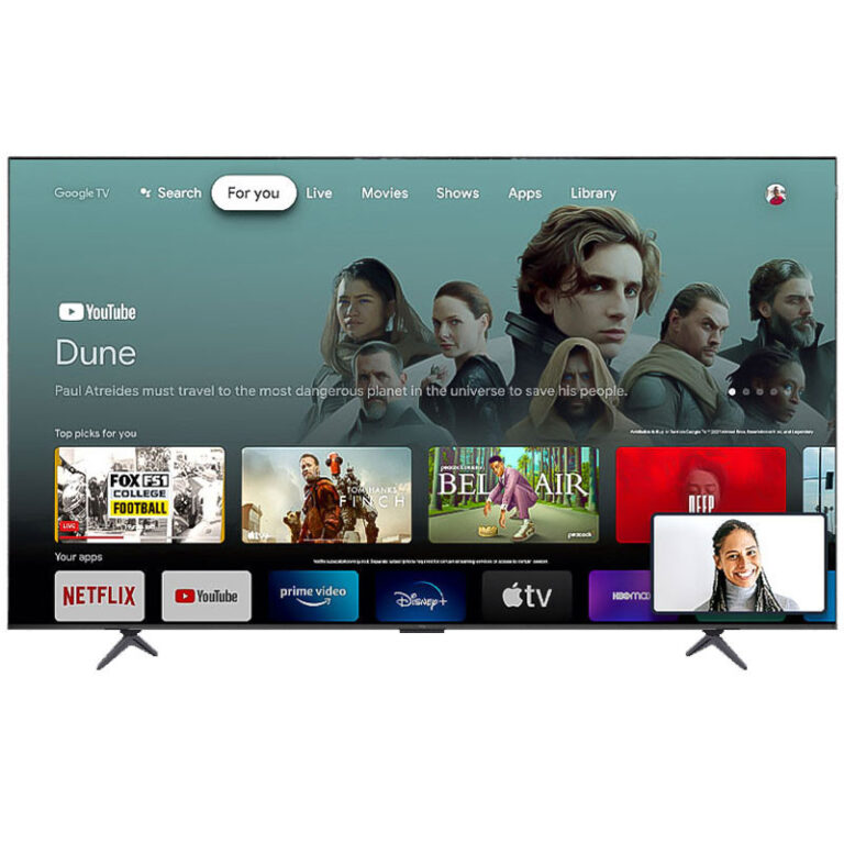 Téléviseur TCL 85P8K QLED UHD 4K Smart Google Noir Tunisie