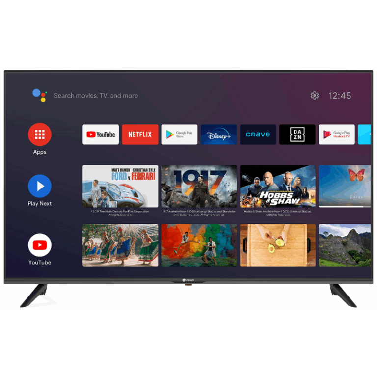 Téléviseur VEGA 32″L32F1HBG HD Smart / Android Noir Tunisie