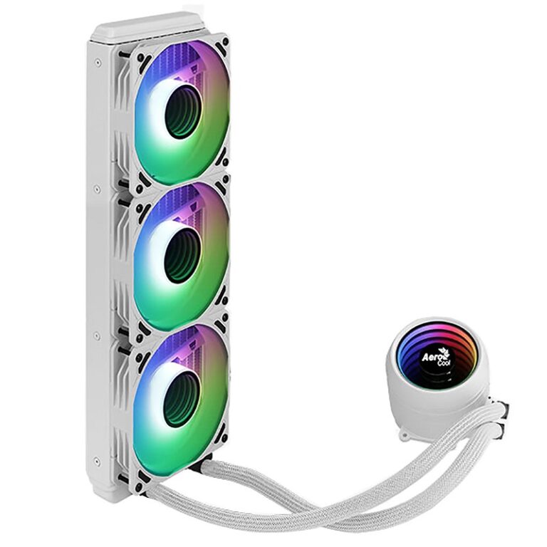 Kit 3x Ventilateurs De Processeur Aerocool Mirage L360 ARGB – Blanc Tunisie
