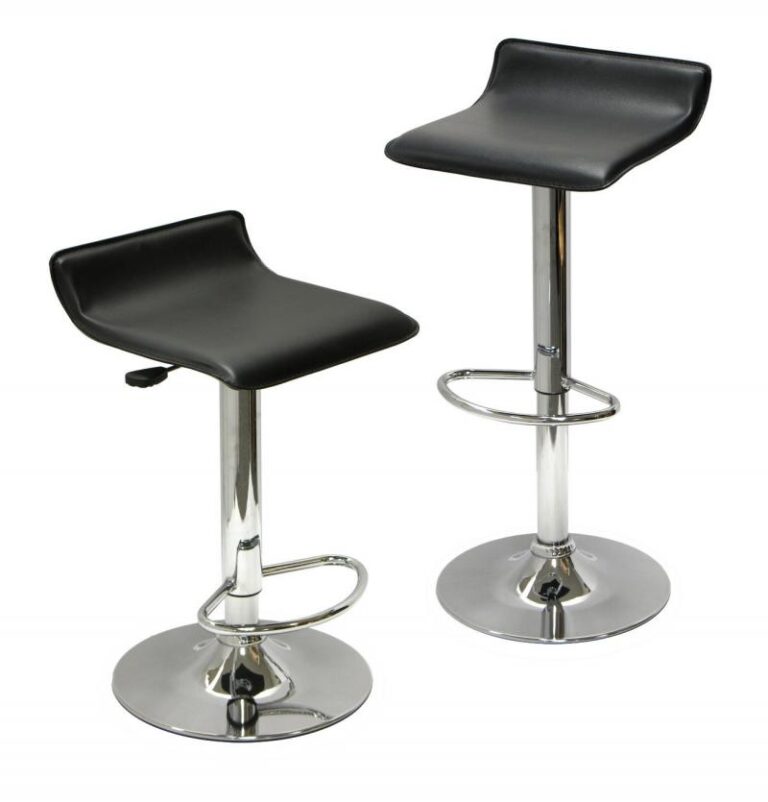 Tabouret STAR Base Chrome – Noir Tunisie