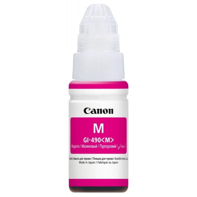 Bouteille D’encre Adaptable Canon GI-490-MA 70 ml – Magenta- GI-490-MA Tunisie