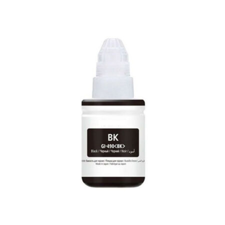 Bouteille D’encre Adaptable Canon Gi 490 Bk 135 ml- Noir – GI-490-NA Tunisie