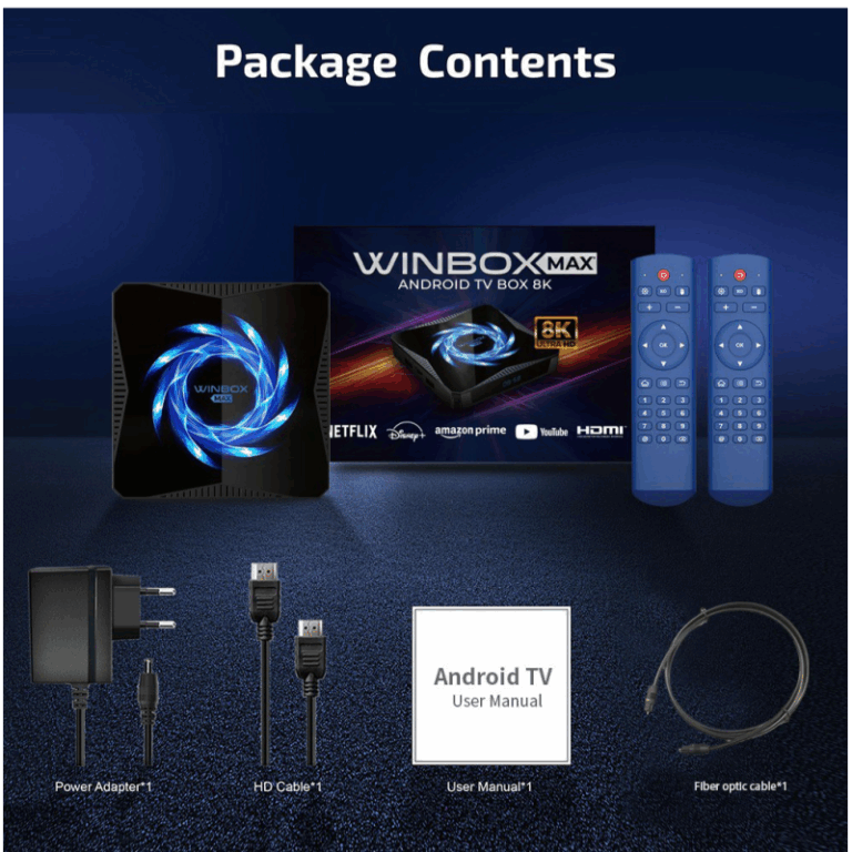 Box Tv Android Alphasat Winbox Max 8k 4 Go / 32 Go / Noir + 4 Abonnements – WINBOXMAX-8K Tunisie
