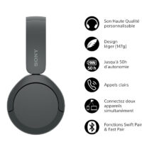 Casque Sans Fil Sony Wh-ch520 – Noir -WH-CH520-BZE Tunisie