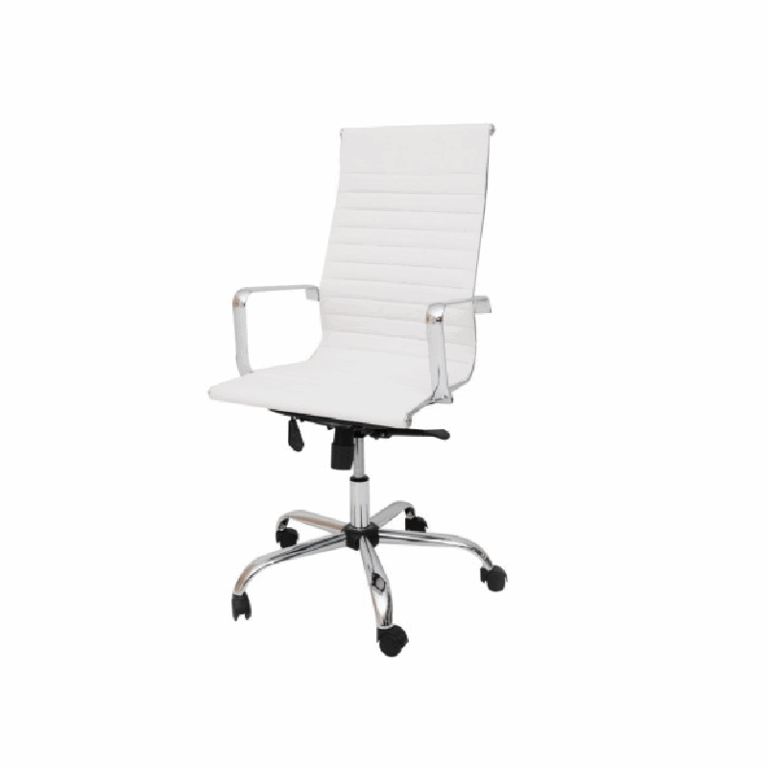 Chaise de bureau de direction Monaco HD Base Noir – Blanc Tunisie