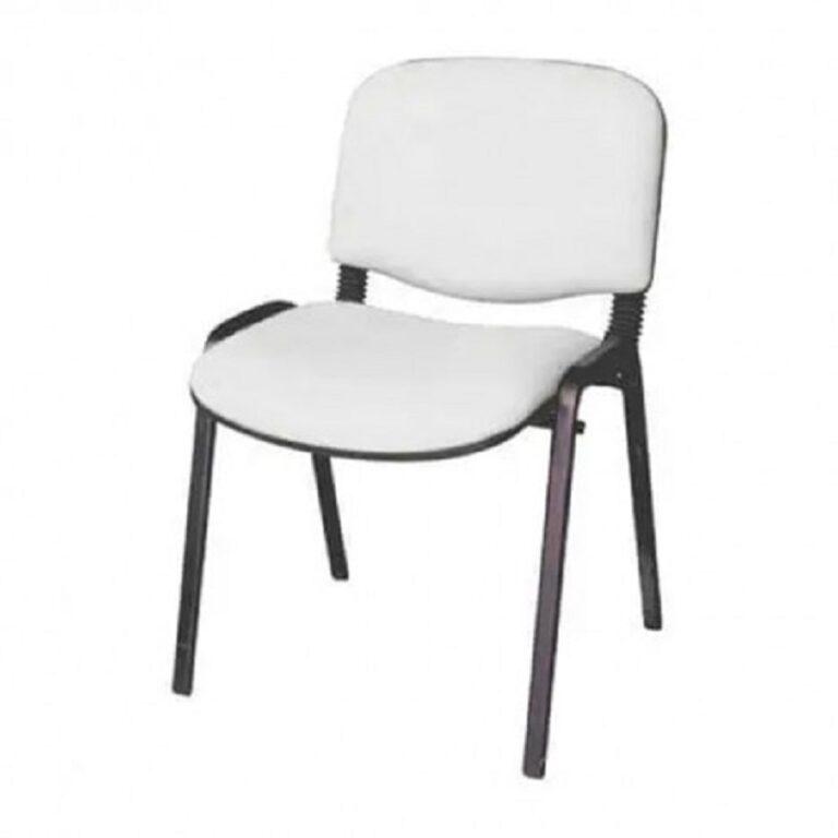 Chaise Attente ISO 1 Place Sans Accoudoirs Base Noir – Blanc Tunisie